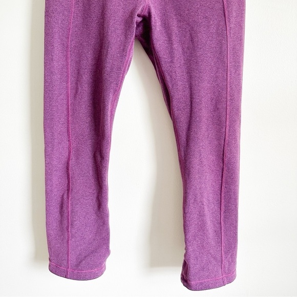 CALIA Essential Crossover Heathered Purple Fitted Capris Leggings sz Small - Picture 8 of 14